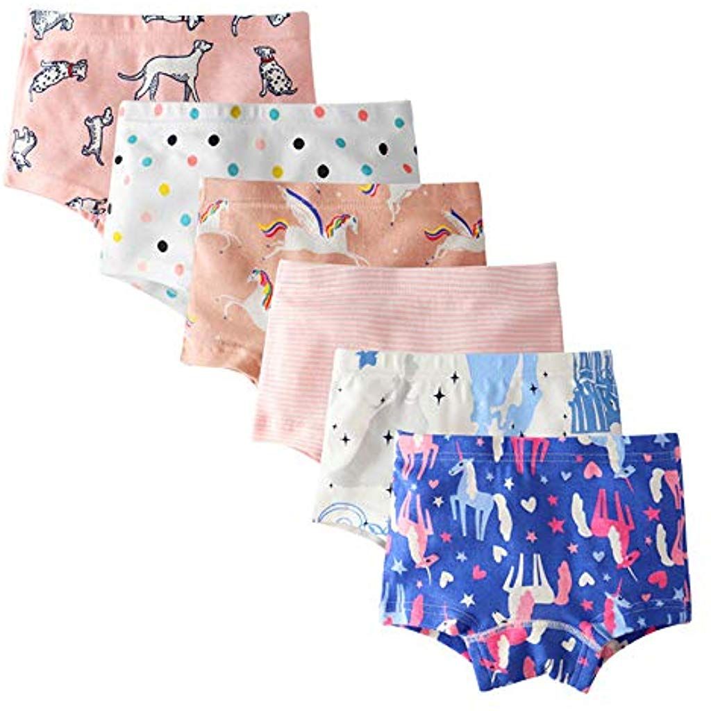 in cotone da 2 a 16 anni taglie 92-170 cm PiriModa diversi motivi Confezione da 10 di mutande da bambina