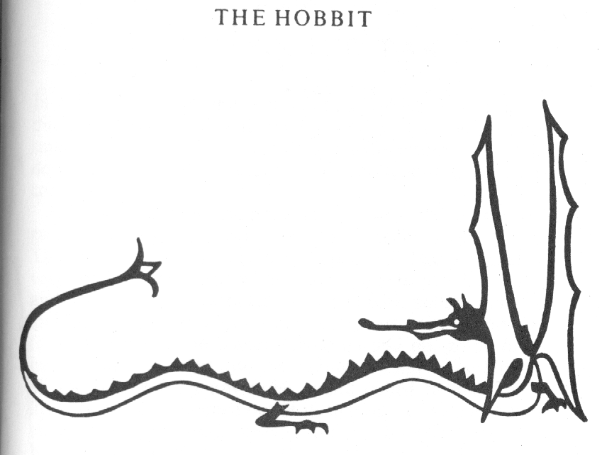 Smaug, the opening illustration, by J.R.R. Tolkien in his book "The Hobbit"  | Tolkien illustration, Illustration, Smaug