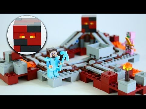 lego minecraft railway