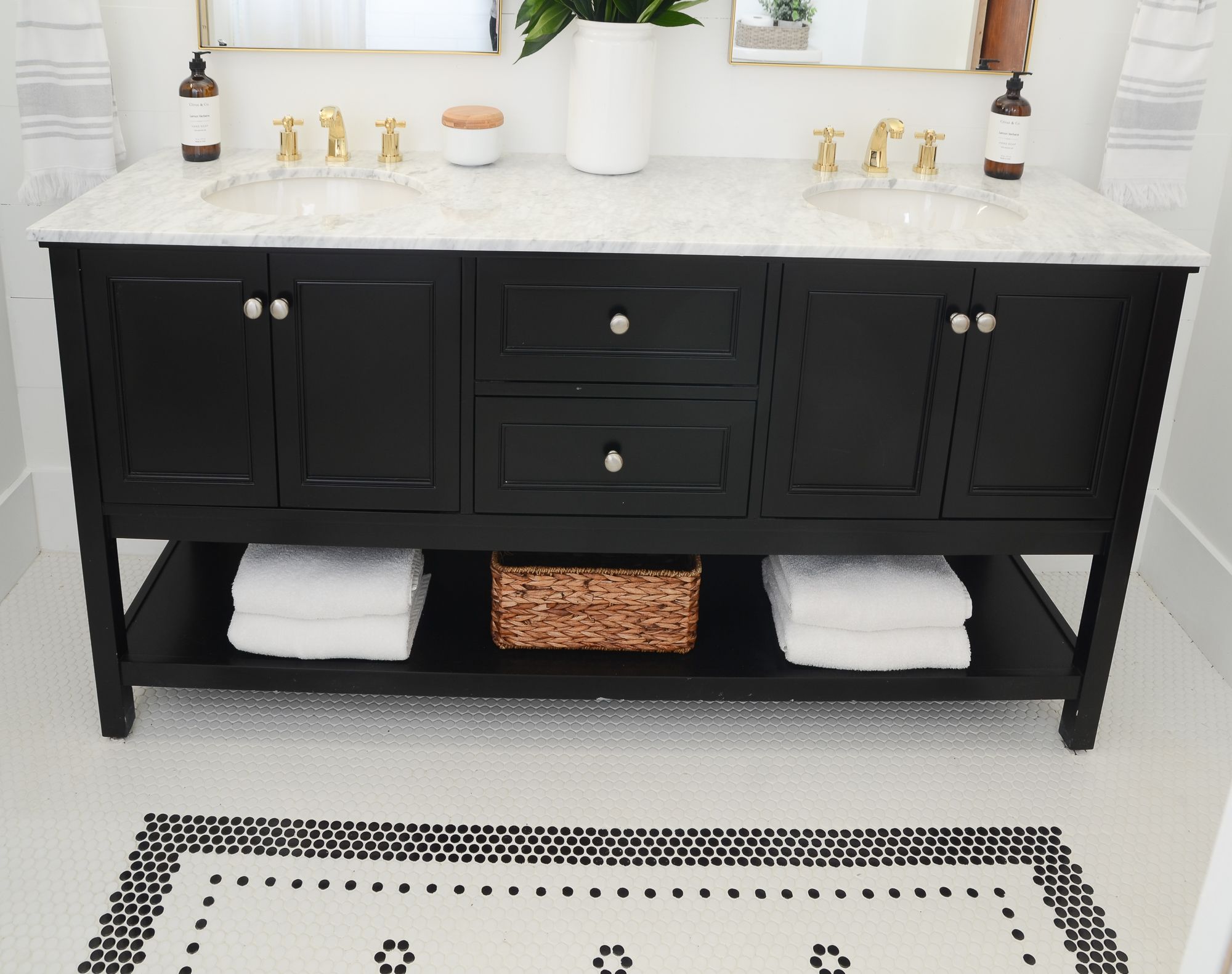 Our Flip House Bathroom Makeover REVEAL! {Wayfair One Room Reno