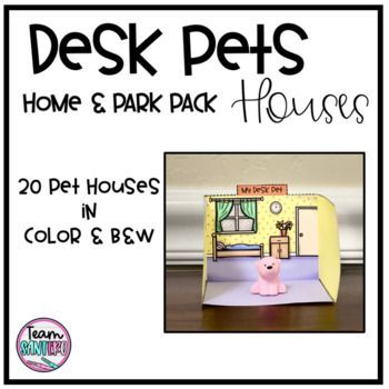 Desk Pet House: Home and Park Pack in 2021 | School age activities