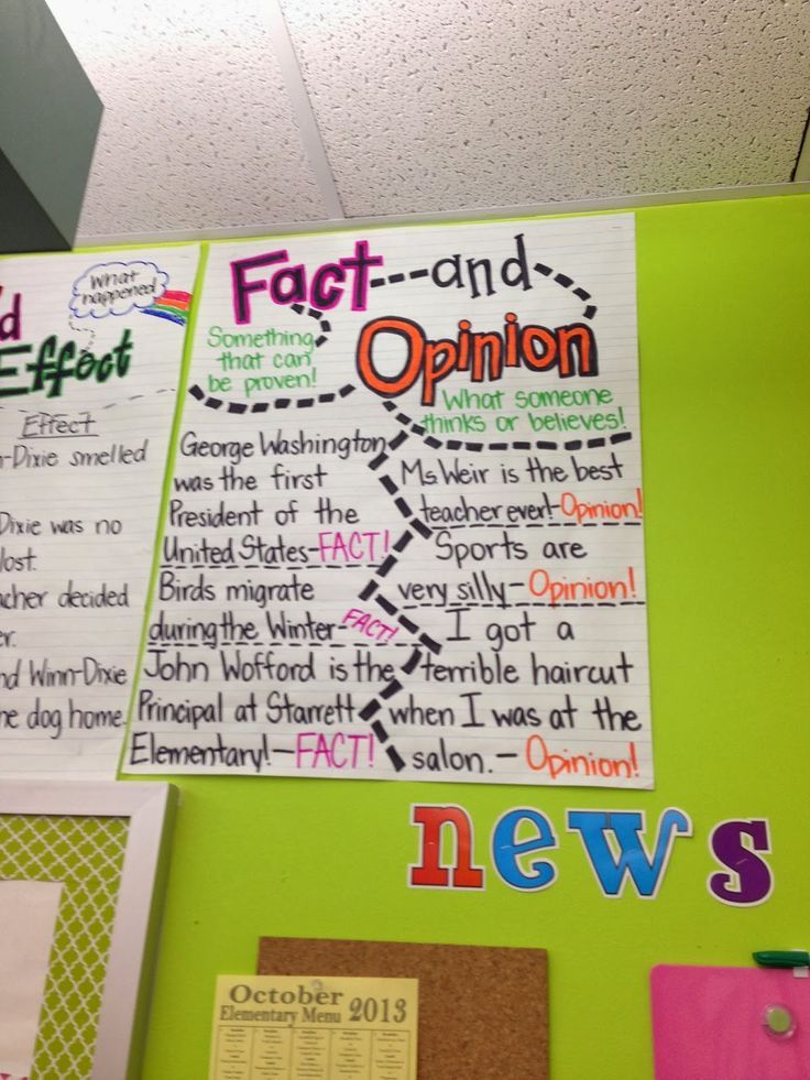 fact and opinion anchor chart my love of anchor charts fact vs opinion anchor chart
