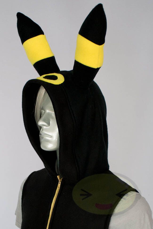 Umbreon Vest Costume Hoodie Vest Jacket Hand Made Cosplay