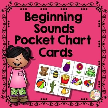 beginning sounds picture cards chart picture cards and students letter sound correspondence