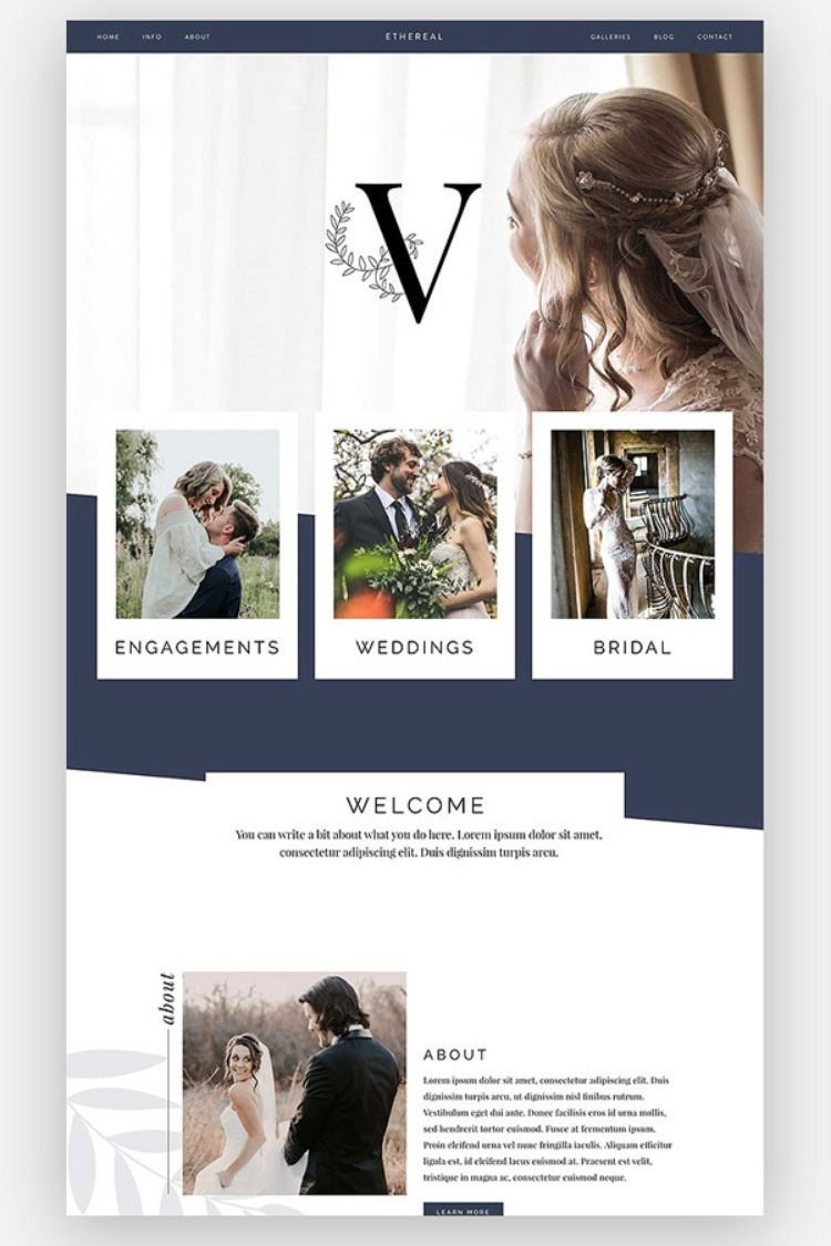 Ethereal Is Gorgeous Modern And Feminine This Template Perfect Ethereal Is Gorgeous Modern And Feminine This Template Perfect For An Photographer Of