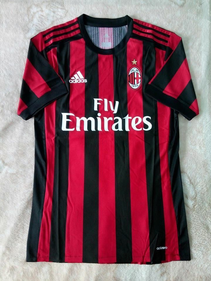 ac milan fc jersey