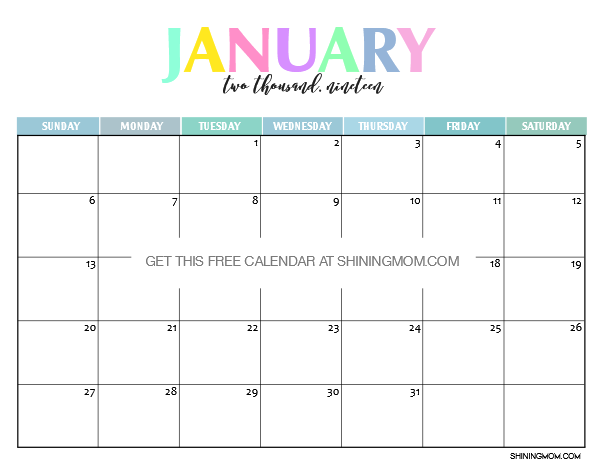 printable january 2019 calendar template january calendar 2019