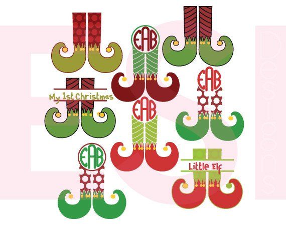 Download Elf Legs Monogram Designs Set by ESI Designs. www ...