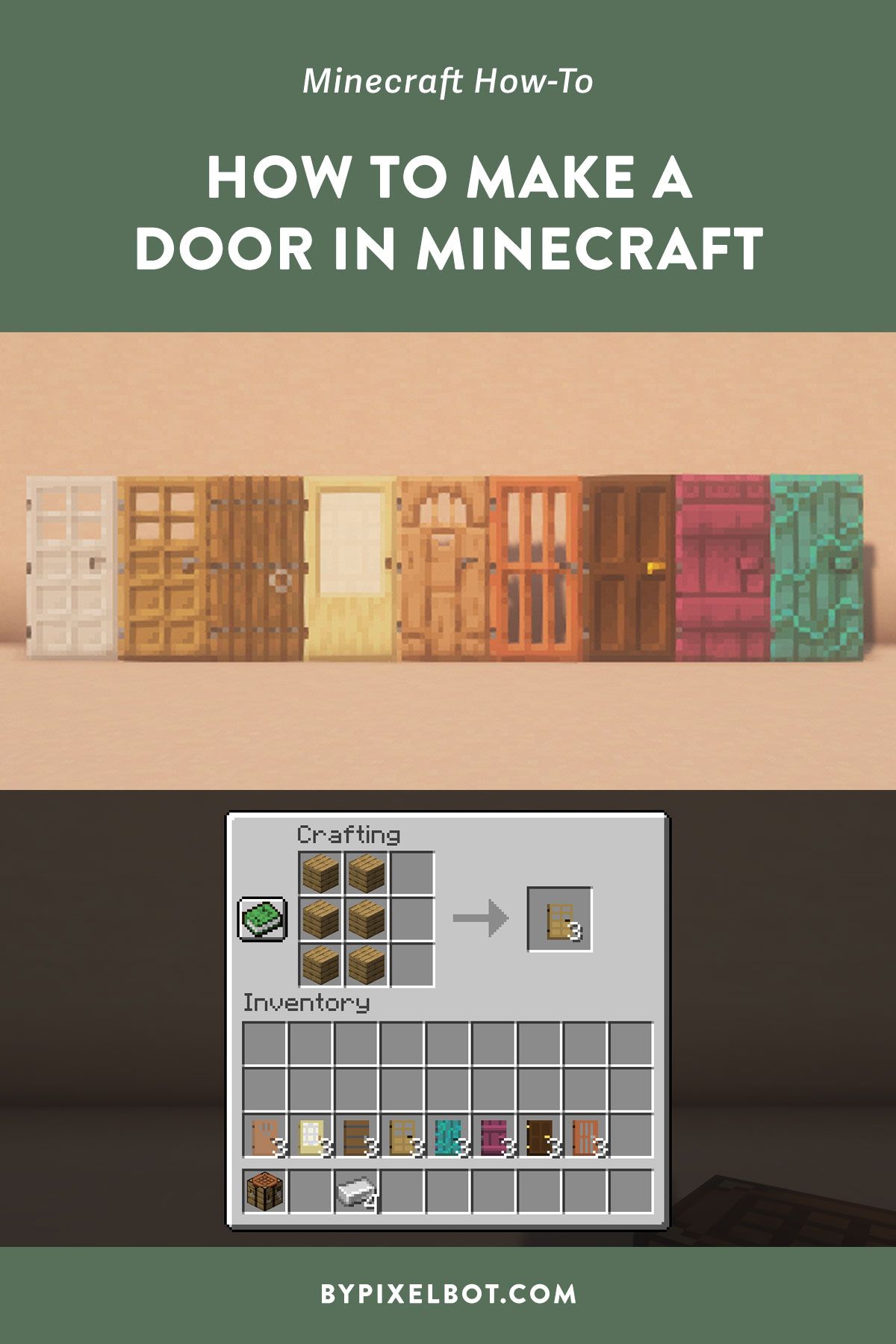 How To Make Door In Minecraft In Make Door Minecraft Doors