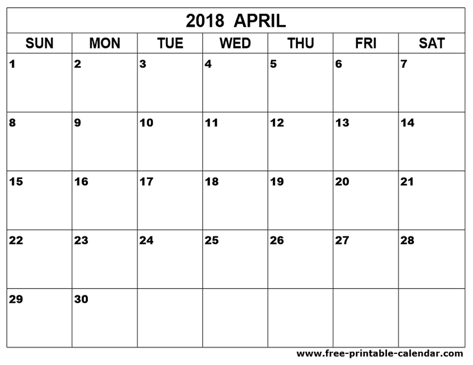 april 2018 calendar printable print 2018 calendar pinterest april calendar 2015 template