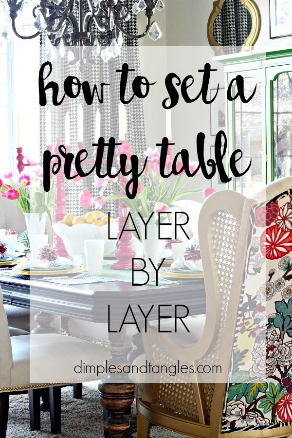 HOW TO SET A PRETTY TABLE- SPRING/EASTER TABLESCAPE