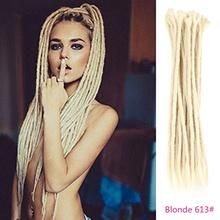 DreadedLove :20 Inch/20pcs Crochet Dreadlocks Extensions Mixed Dark& Light Blue: All Handmade #dreadsandtattoos