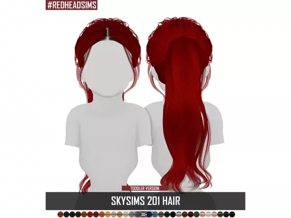 SKYSIMS HAIR TODDLER 201 - The Sims 4 Download - SimsDomination #kidhair