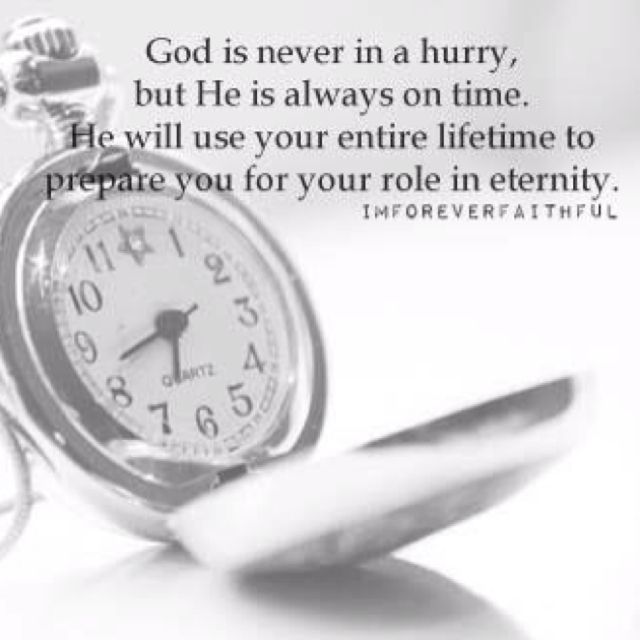 Gods timing is perfect. Love time.