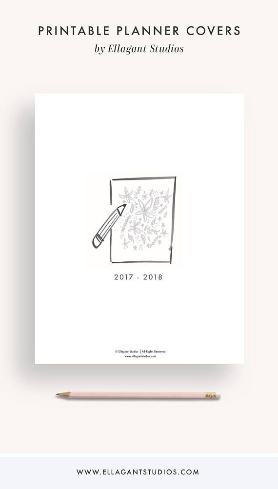 planner cover page