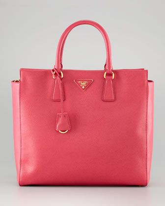 pink prada tote bag