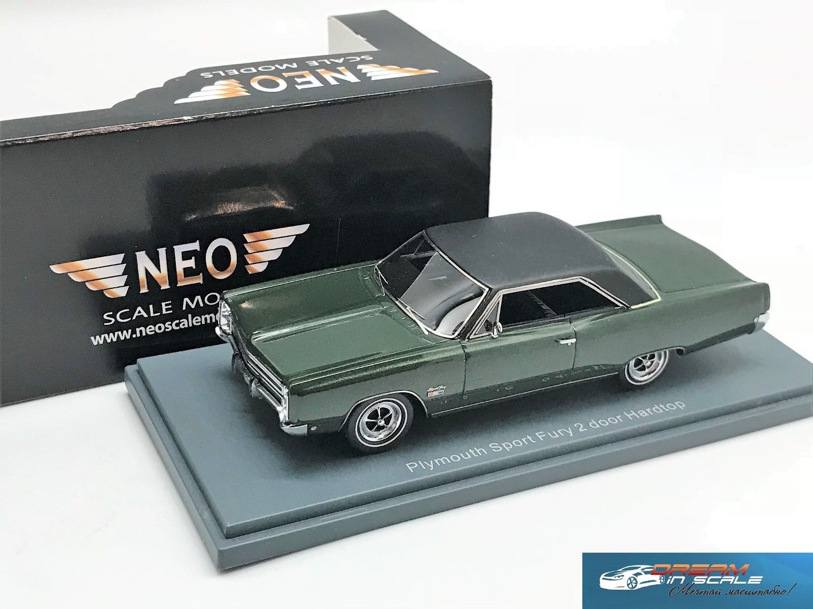 Rare Plymouth Sport Fury 2 Door Hardtop 1968 Green Metallic Black Rare Plymouth Sport Fury 2 Door Hardtop 1968 Green Metallic Black