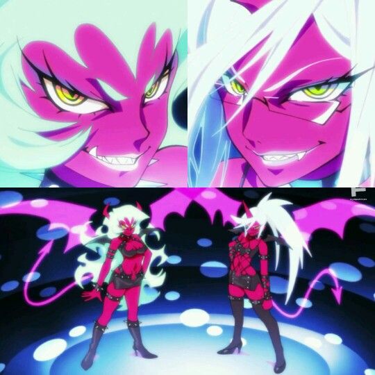 The Demon Sisters Of Paswg Scanty And Kneesocks Anime Dark Queen Cosplay