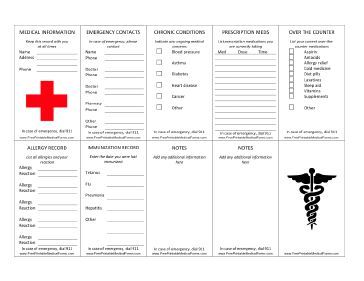 This Wallet Sized Medical Information Card Lets You Carry This Wallet Sized Medical Information Card Lets You Carry