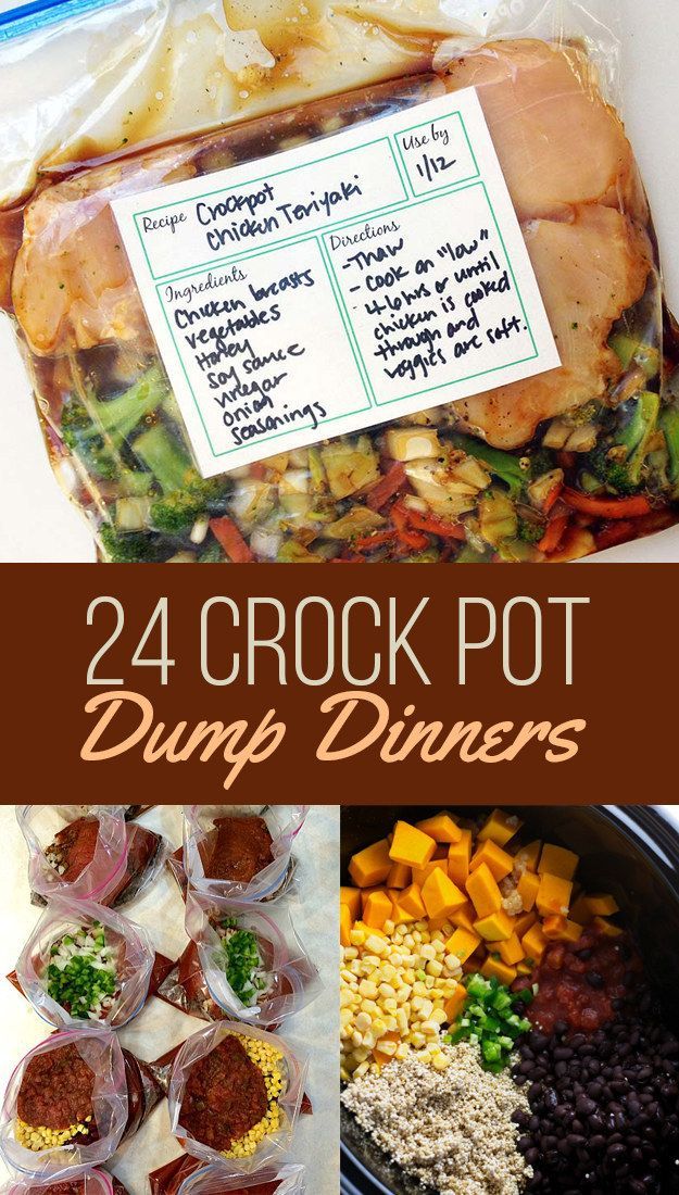 24 Dump Dinners You Can Make In A Crock-Pot #crockpotrecipes