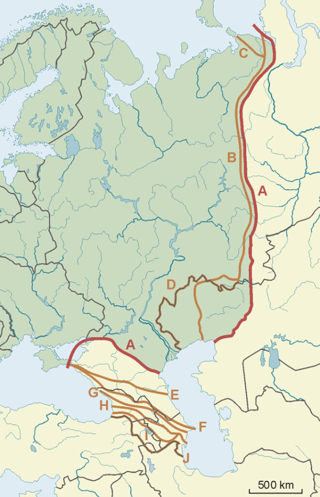 How Was The Border Between Europe And Asia Defined Vivid Maps Map Fe1c0f80b76aa6848e9697e5c0c593c2