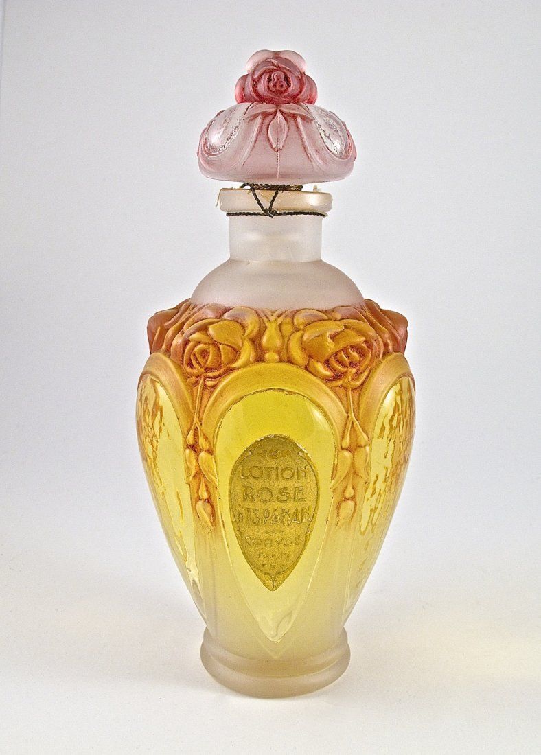 1925 J Viard Coryse Rose D Ispahan Lotion Bottle And Stopper 1925 J Viard Coryse Rose D Ispahan