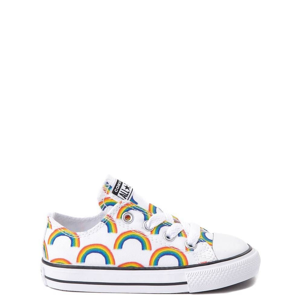 rainbow toddler converse