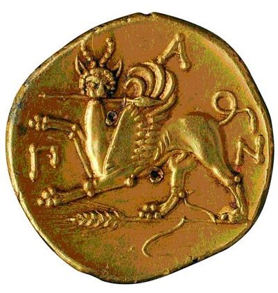 Грифон с копьем в пасти на золотом статере Перисада I (345-310 гг до н. э.) Pirate Coins, Treasure Coin, Golden Coin, Coin Art, Religious Symbols, Historical Art, Ancient Coins, Coin Collecting, Ancient Civilizations
