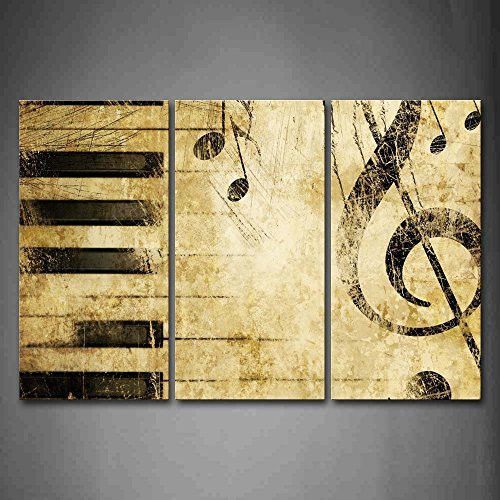Note And PianoS Keys In The Paper Wall Art Painting Pictures Print On Canvas Music Note And PianoS Keys In The Paper Wall Art Painting Pictures Print On Canvas Music