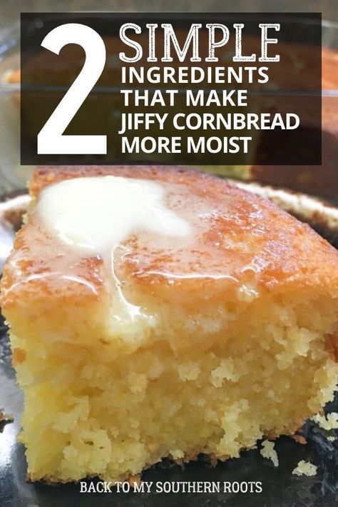 What can I do to make Jiffy Cornbread more moist? You can easily add a few extra ingredients for moist cornbread. The easy recipe is a great side dish. Jiffy Recipes, Jiffy Cornbread Recipes, Cornbread Recipe Sweet, Honey Cornbread, Cornbread Easy, Corn Bread Recipe, Bread Recipes Homemade, Baking Recipes, Sweet Cornbread Recipe With Self Rising Cornmeal