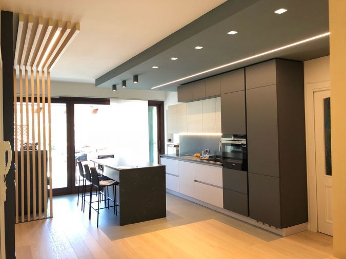 Arredamento casa progetto zona giorno design cucina soggiorno mobile ... Zona giorno design