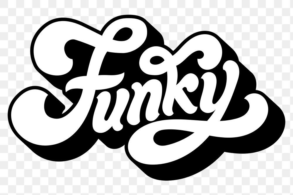 Black and White Funky Bold Script Font