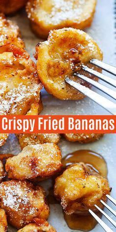 Health and crispy fried bananas is one of the best banana recipes! These deep fried bananas are caramelized and sweet. Serve with maple syrup or chocolate sauce as a dessert or snack | rasamalaysia.com #HowToLoseWeightHealthyNutrition Fried Banana Recipes, Deep Fried Recipes, Banana Dessert Recipes, Deep Fried Desserts, Thai Fried Banana Recipe, Desserts With Bananas, Banana Sauce Recipe, Deep Fried Foods, Recipes With Bananas