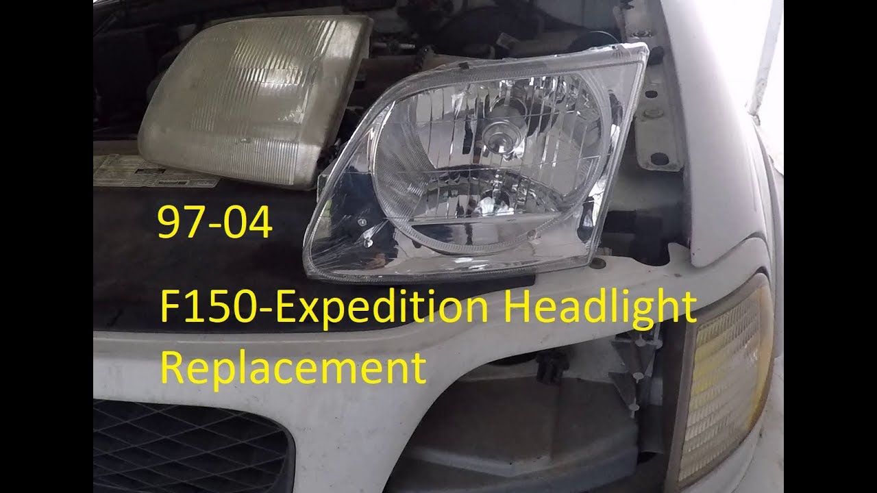 1997-2004 Ford F150 Expedition Headlight Replacement and Adjustment