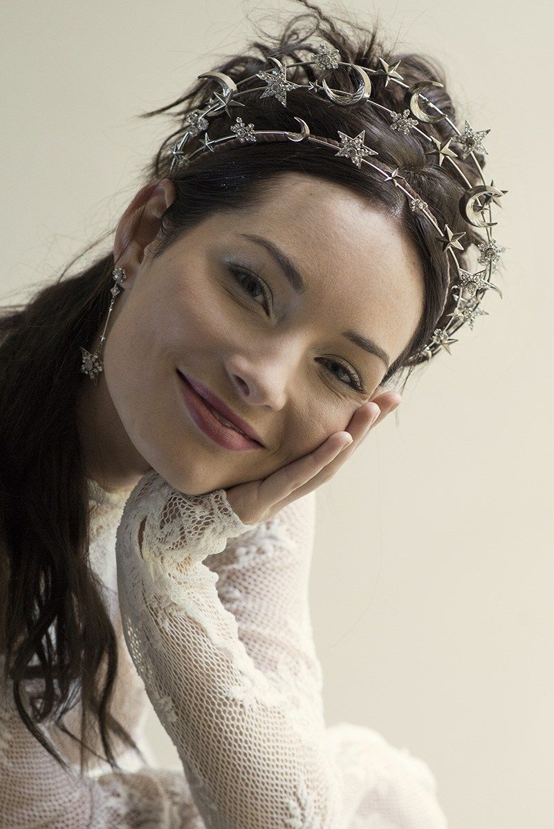 Luna, moons, stars, celestial crown, wedding, bridal crown, tiara, headpiece #crowntiara