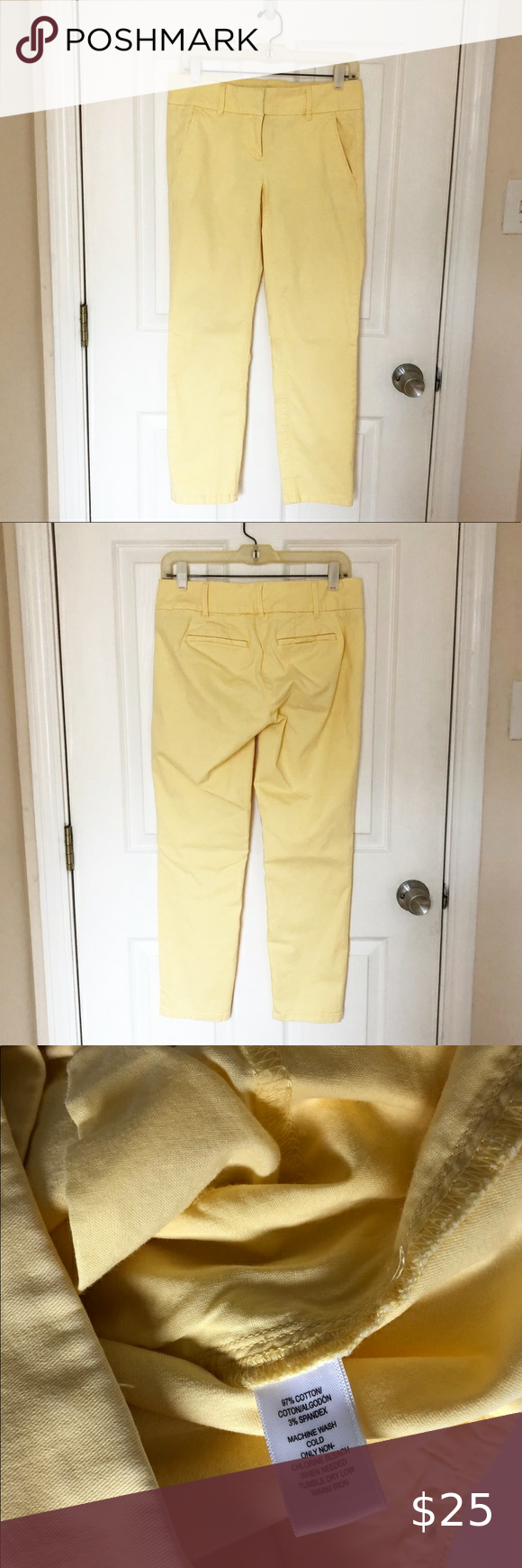 ann taylor loft yellow pants