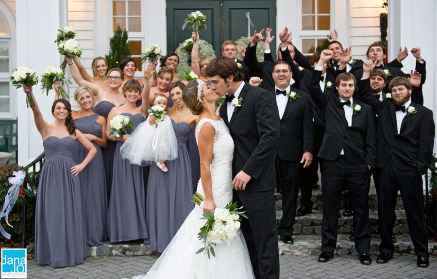 pewter bridesmaid dresses