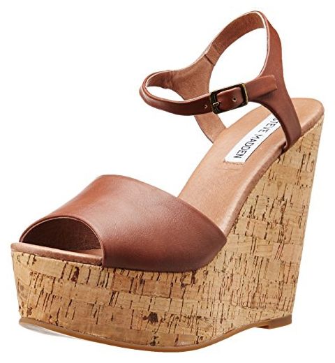 Steve Madden Damen Keil Sandalette Korkey Cognac 39 Sandalen Fur Frauen Partner Link Sandalen Mit Keilabsatz Keilsandalen Keile