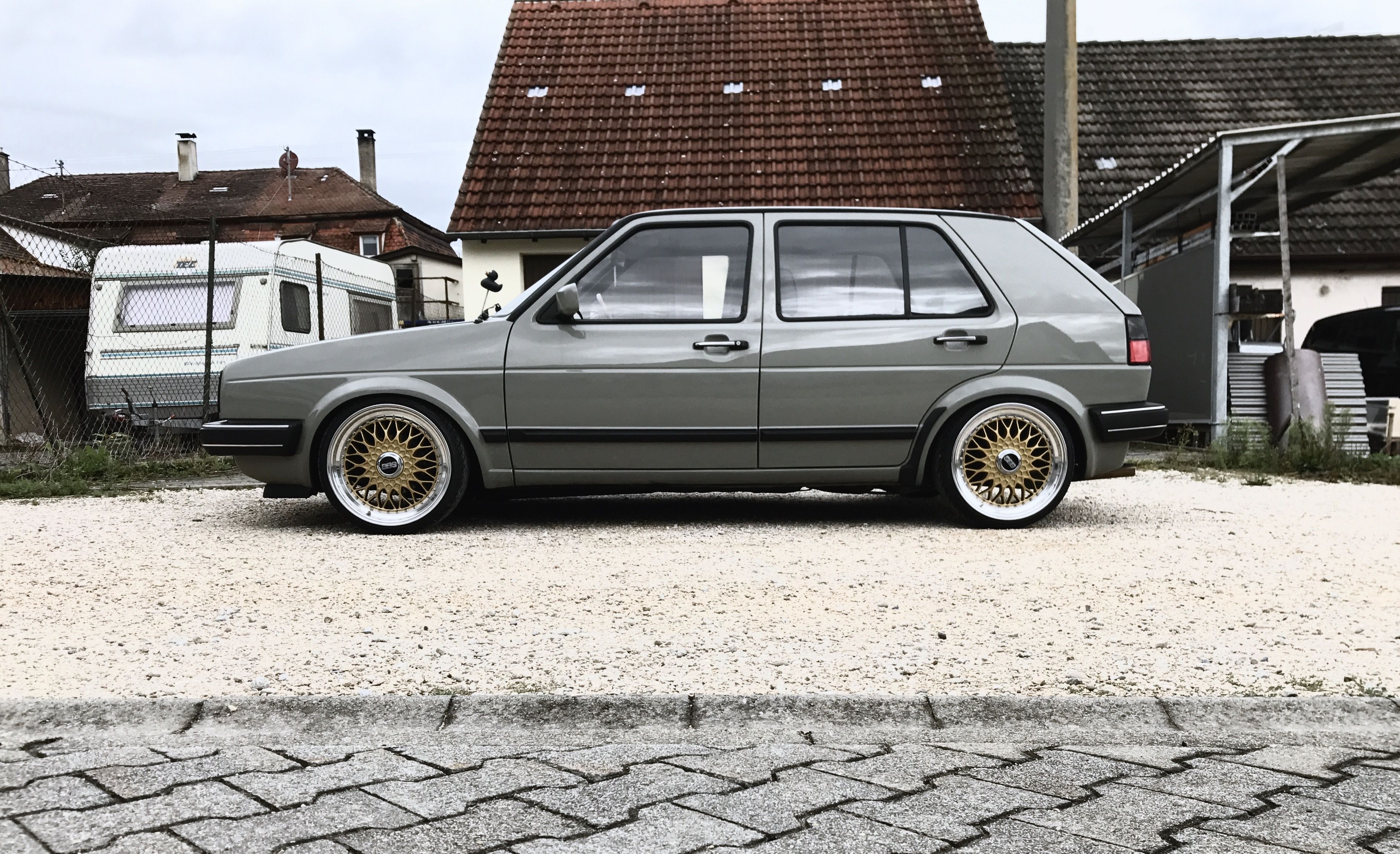 VW Golf 2 MK 2 Volkswagen BBS gold retro oldschool classic clean VW Golf 2 MK 2 Volkswagen BBS gold retro oldschool classic clean