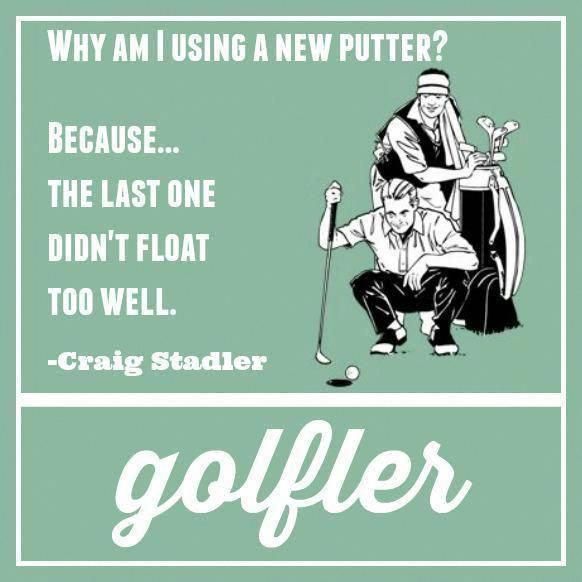 Must invent floating putter grips! #Golf #Humor #Jokes #golfclubgrips #Golfhumor #golfjokes #golfingjokes #golfhumour #GolfhumorHilarious #golfhumor