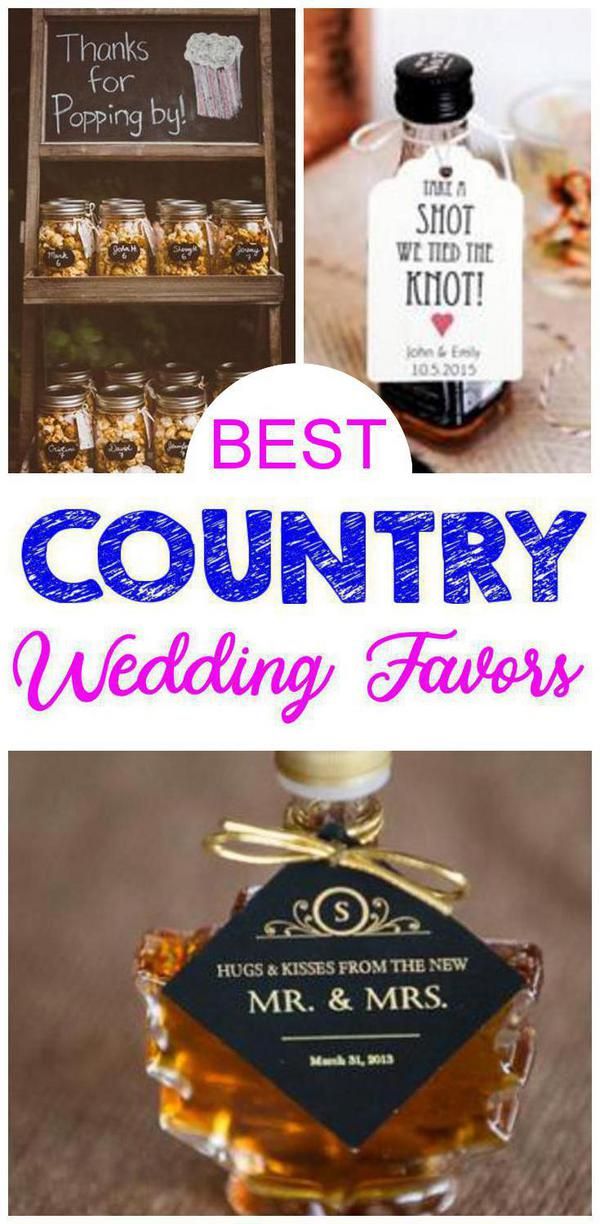 Country Wedding Favors Country wedding favors, Best