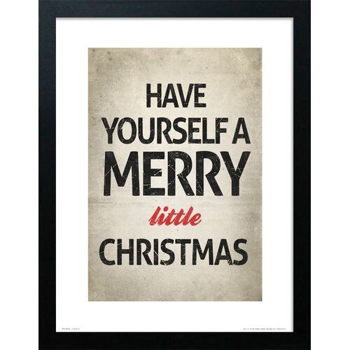 The Seasonal Aisle Poster Merry Little Christmas | Wayfair.de