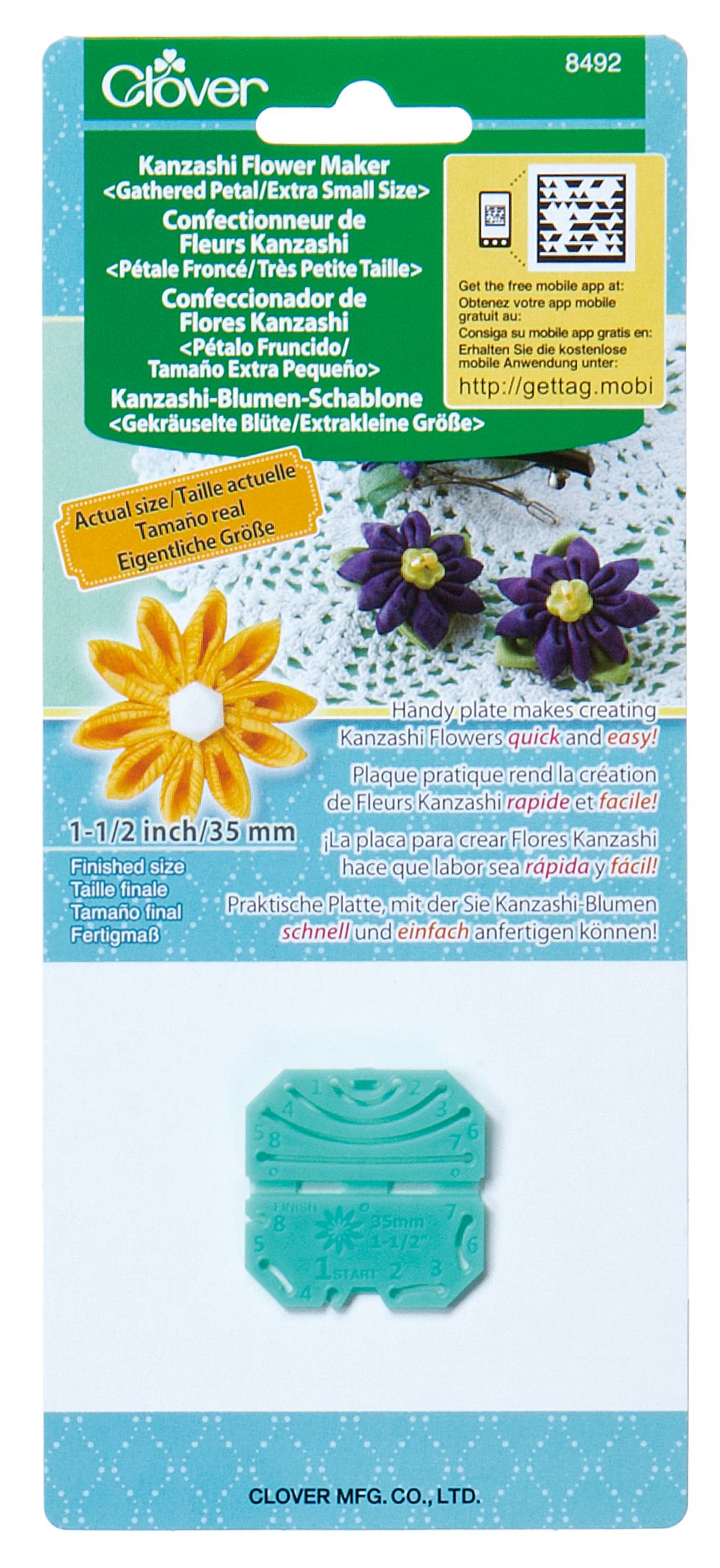 Clover Large Orchid Petal Kanzashi Flower Maker Pk For Crafts Flower Making Tool