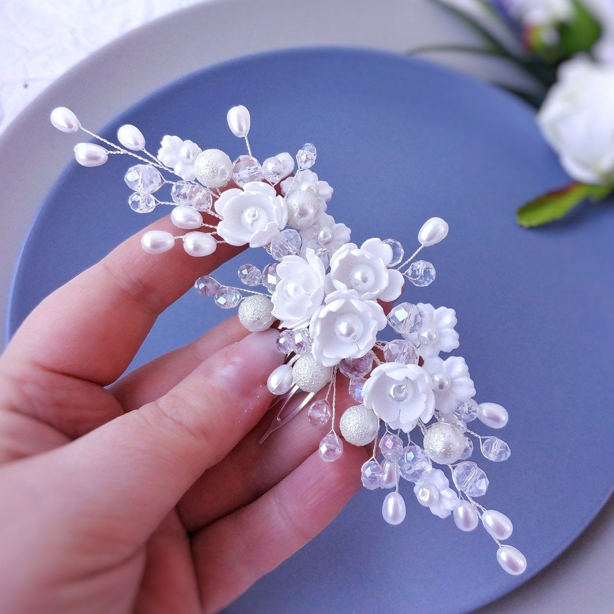 Updates From Othiraccessories On Etsy In 2024 Bead Hair Accessories Crystal Hair Accessories