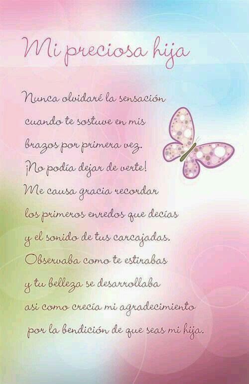 Pin De Mariana Russo En Fraces Frases Para Madres Felicitaciones De Cumpleaños Hija Frases Para Hijos