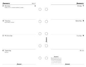 Filofax Calendar Refills Week On Two Pages 2013 Mini Size Ff Filofax Calendar Refills Week On Two Pages 2013 Mini Size Ff