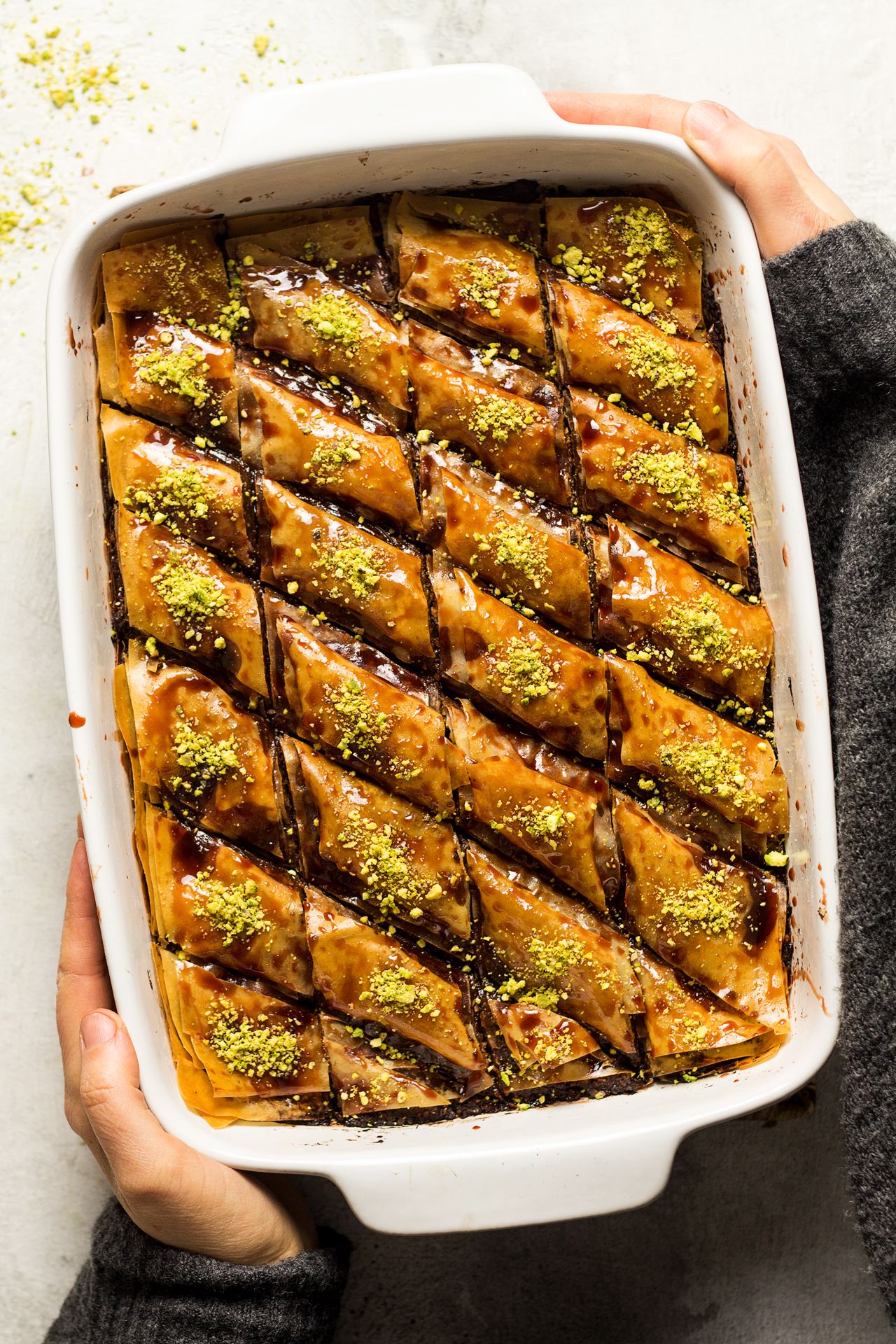 Vegan date baklava