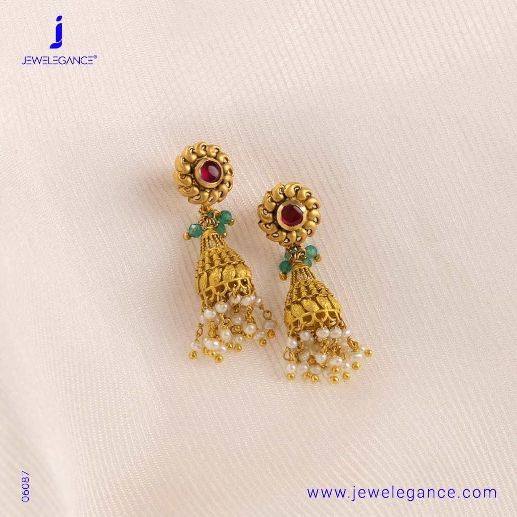 22k Fancy Earring (8.08 gms) - Pearl Jewellery for Women by Jewelegance (JGS-2204-06087) #myjewelegance #earrings #pearljewellery #pearlcollection #fashionjewellery Pearl Jewelry, Gold Jewelry, Jewelry Earrings, Women Jewelry, Fashion Jewelry, Pearl Earrings, Jewellery, Pearl Collection, Fancy Earrings
