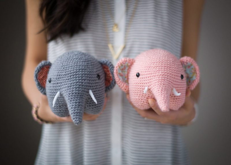 Pattern: Elephant - All About Ami Crochet Elephant Pattern, Crochet Patterns Amigurumi, Amigurumi Doll, Free Crochet Pattern, Knitting Patterns, Amigurumi Elephant, Unique Crochet, Beautiful Crochet, Crochet Gratis