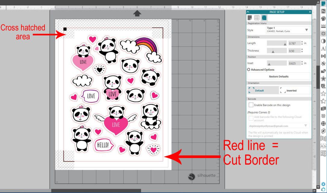 Print and Cut – Part 1 – Silhouette Secrets+ Print And Cut Silhouette, Silhouette Cameo Projects, Silhouette Design, Copy Print, Print Box, Cut Design, Print Design, Cut Image, Ipad Art